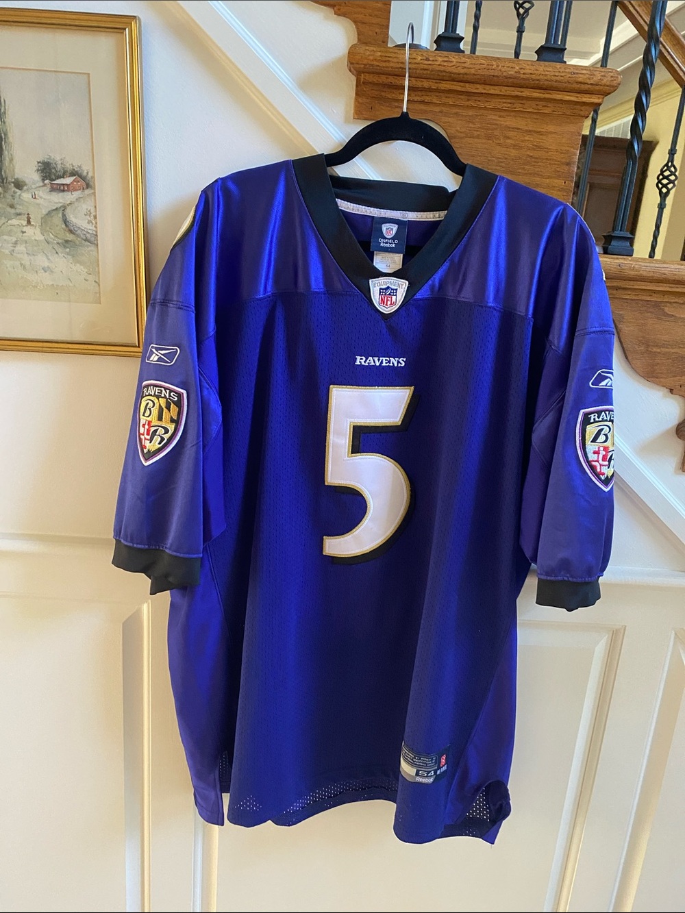 NFL RAVENS Flacco Jersey Size 54
